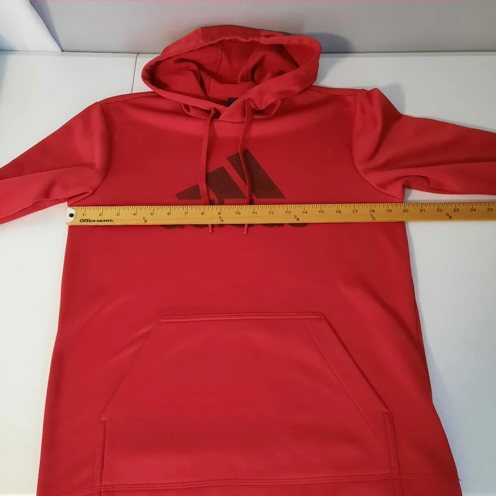 Adidas Men's Red Hoodie size Small
